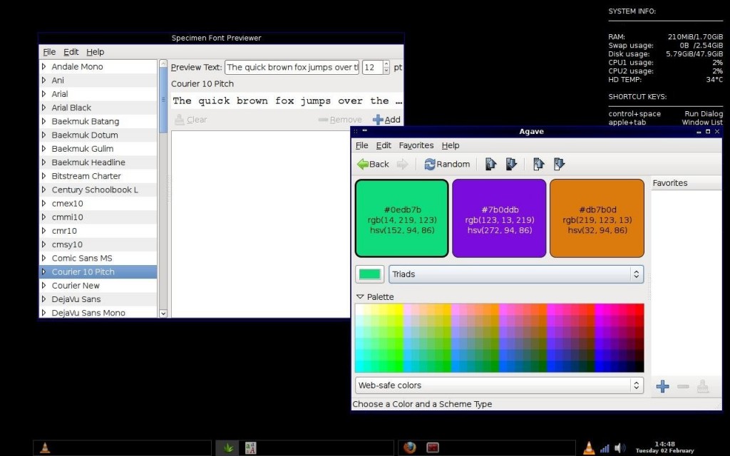 Openbox Desktop in Crunchbang